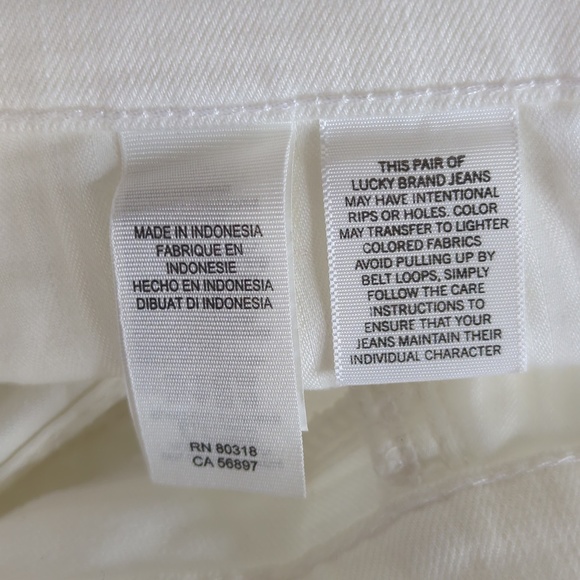 Lucky Brand White Cropped Jeans - Picture 13 of 14